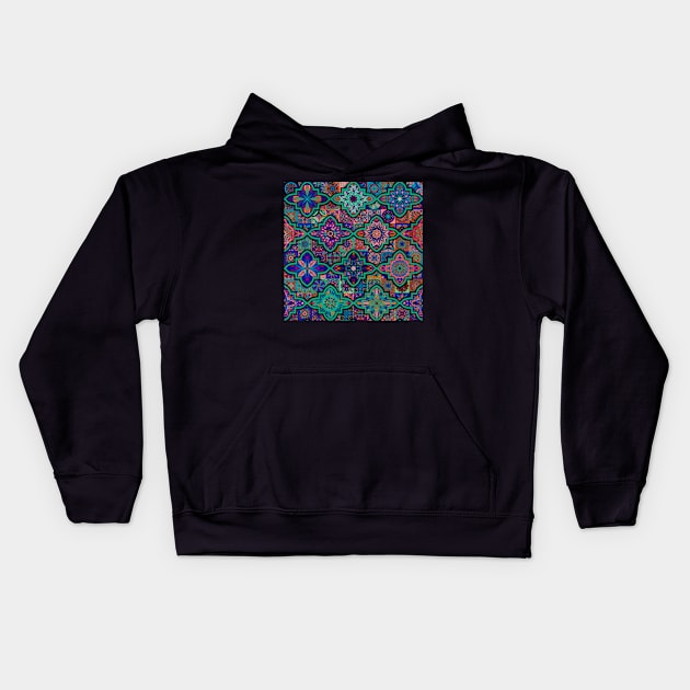 Native boho design Kids Hoodie by redwitchart